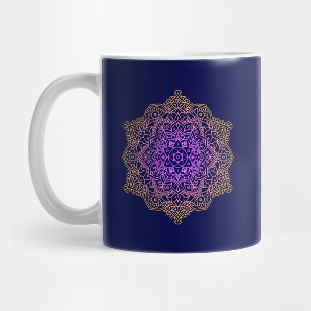 Flower Mandala Ornament by Drop23